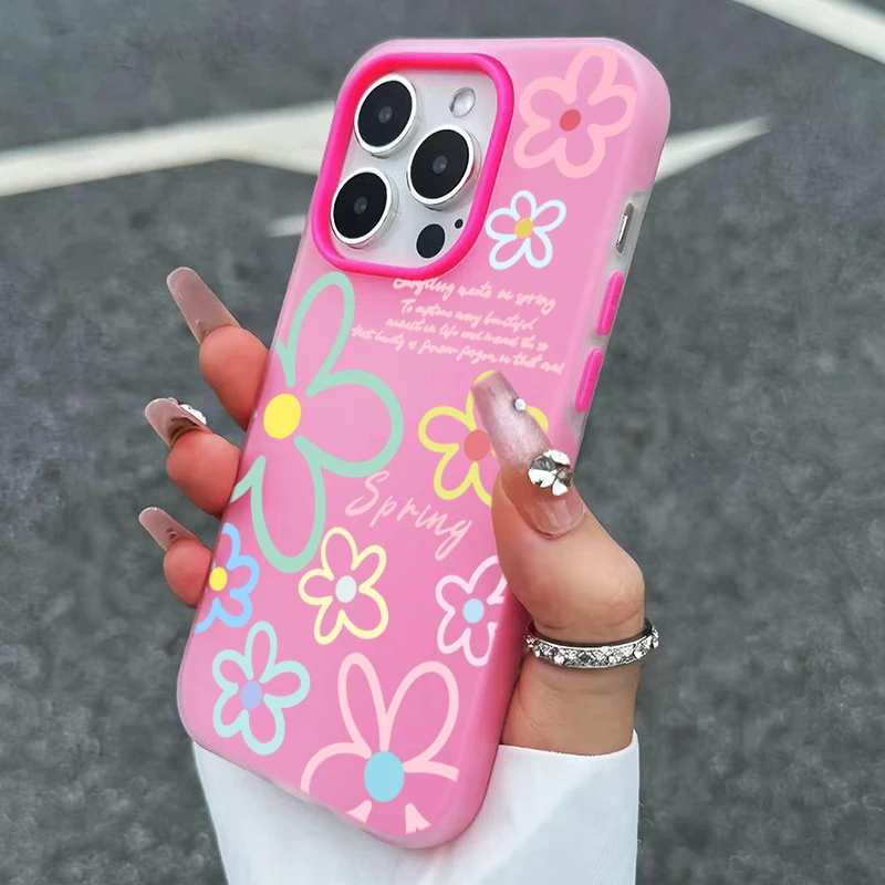 Etui na telefon z motywem wiosennych kwiatów dla iPhone 17 16 Pro Max, iPhone 17e 16e 11 15 12 13 14 Pro Max…