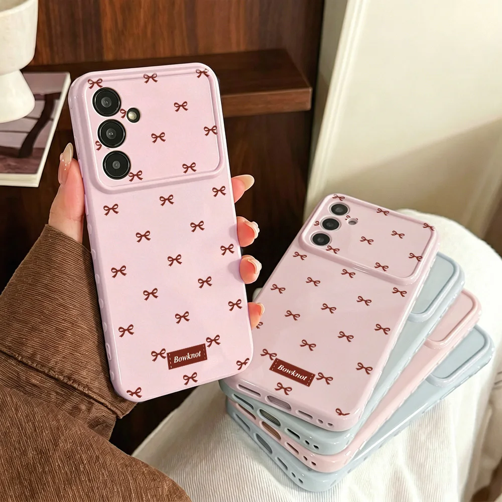 Etui na telefon z nadrukiem kokardki w cukierkowych kolorach, silikonowe, modne, odporne na wstrząsy, do…