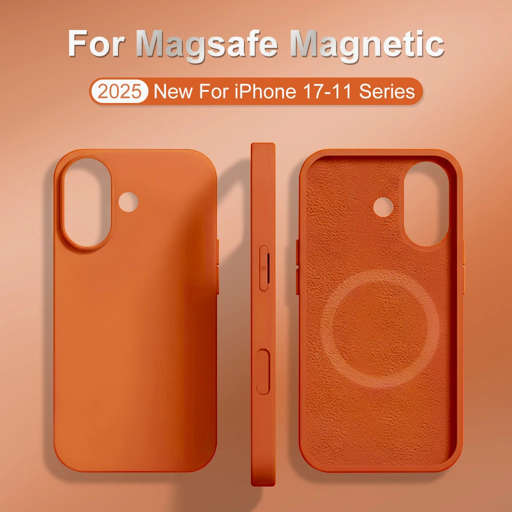 Etui na telefon z płynnego silikonu z obsługą Dla MagSafe do Dla iPhone’a 17 Pro Max, magnetyczne, z obsługą… Etui na telefon z płynnego silikonu z obsługą Dla MagSafe do Dla iPhone’a 17 Pro Max, magnetyczne, z obsługą…