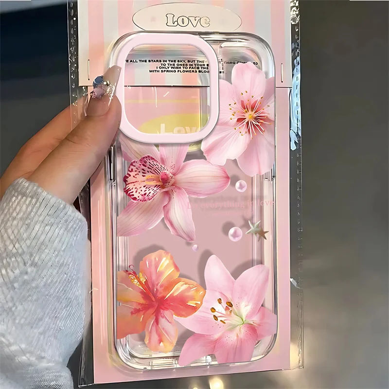 Etui na telefon z wzorem różowych lilii do iPhone 16 17 16e 15 14 13 12 11 Pro Max X XR XSMax 7 8 Plus SE2… Etui na telefon z wzorem różowych lilii do iPhone 16 17 16e 15 14 13 12 11 Pro Max X XR XSMax 7 8 Plus SE2…