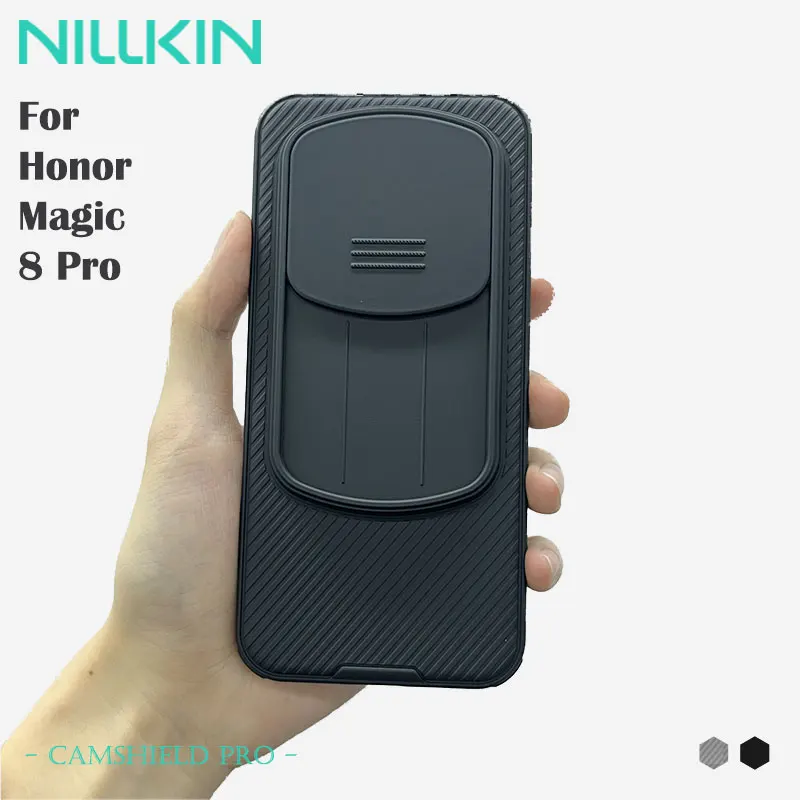 Etui NILLKIN CamShield do Honor Magic 8 Pro, materiał Eco PC+TPU, ochrona przed odciskami palców, ochrona…