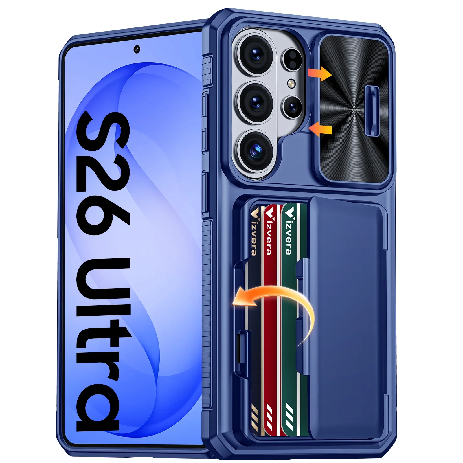 Etui Portfel na Galaxy S26 Ultra – Pełna Ochrona z Uchwytem na Karty (4 Karty), Osłoną na Aparat i Podpórką… Etui Portfel na Galaxy S26 Ultra – Pełna Ochrona z Uchwytem na Karty (4 Karty), Osłoną na Aparat i Podpórką…