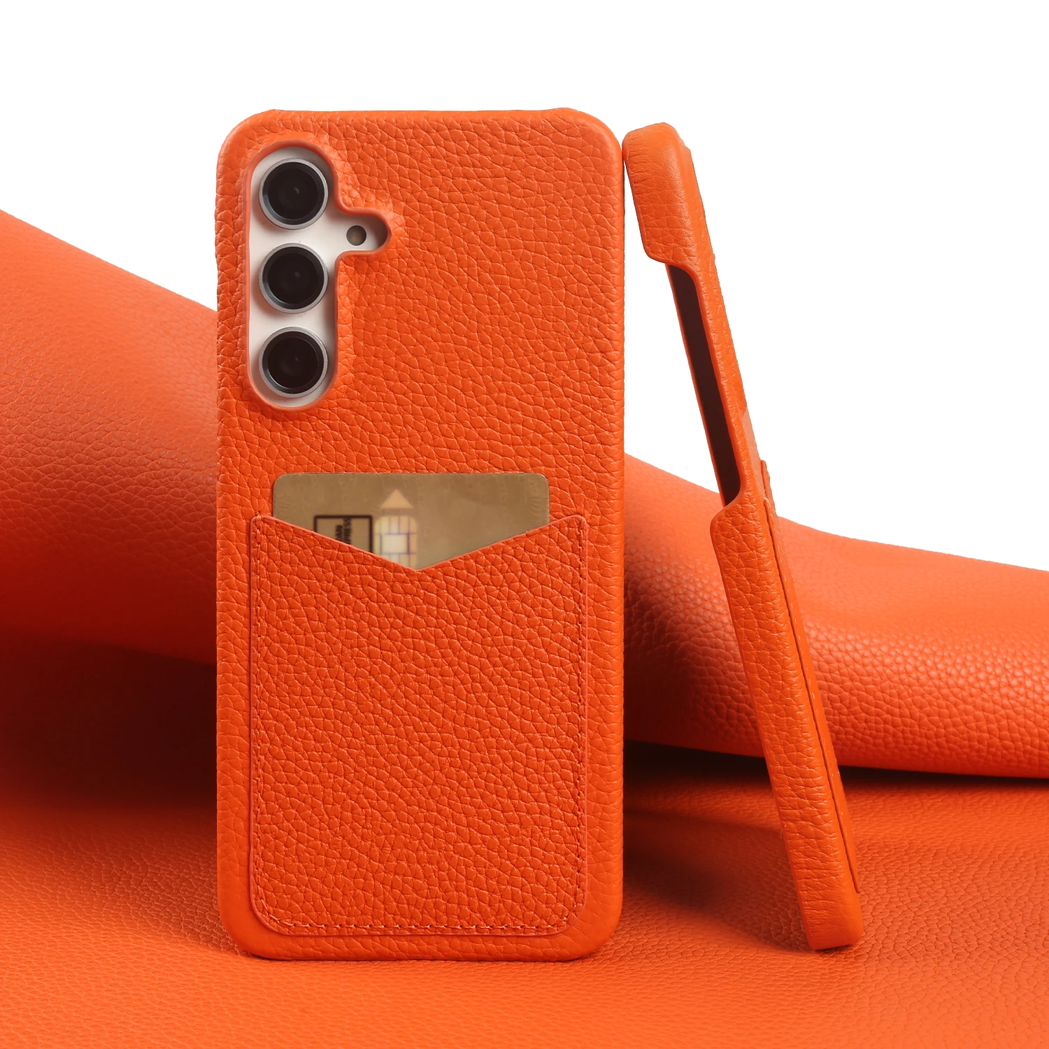 Etui Premium z przegródką na karty, wykonane z prawdziwej skóry, do Samsung Galaxy S25 FE Ultra S24 Plus S23… Etui Premium z przegródką na karty, wykonane z prawdziwej skóry, do Samsung Galaxy S25 FE Ultra S24 Plus S23…
