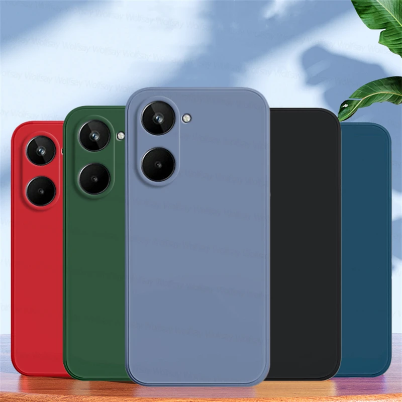 Etui Realme 10 Etui Realme 10 4G 10 11 Pro Plus Etui odporne na wstrząsy z płynnego silikonu TPU Ochronna…