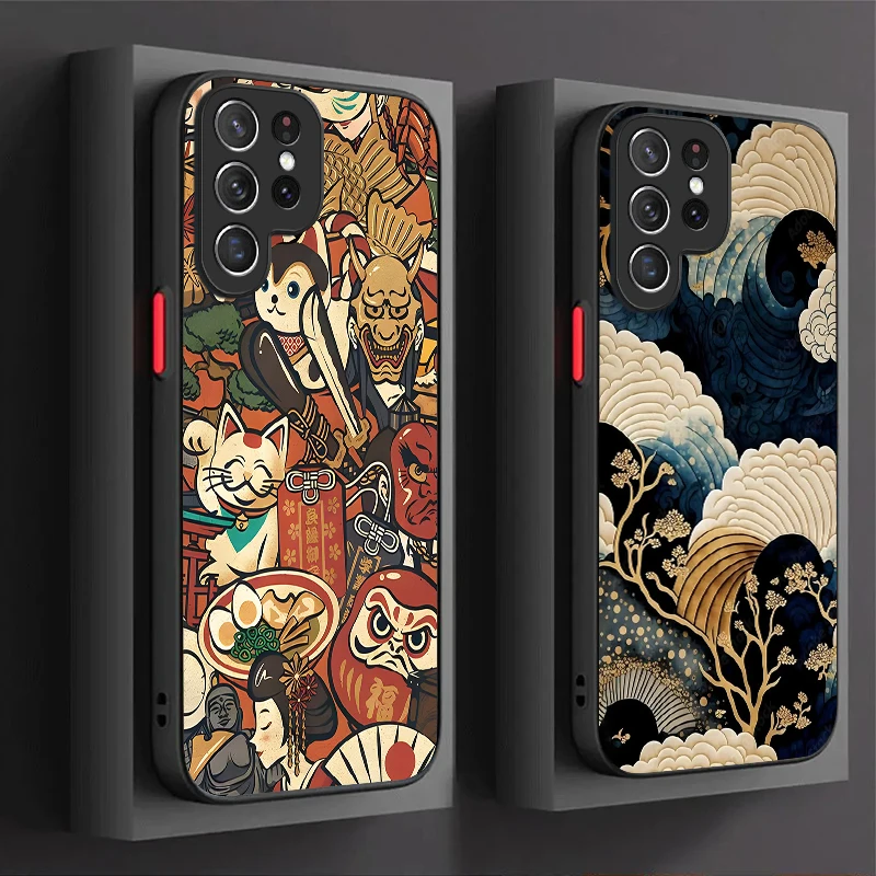 Etui Ukiyo-e Samurai Sea Wave Matte Case do Samsung Galaxy S26 Edge S25 S24 S23 Ultra S22 Pro S21 Plus FE A07… Etui Ukiyo-e Samurai Sea Wave Matte Case do Samsung Galaxy S26 Edge S25 S24 S23 Ultra S22 Pro S21 Plus FE A07…