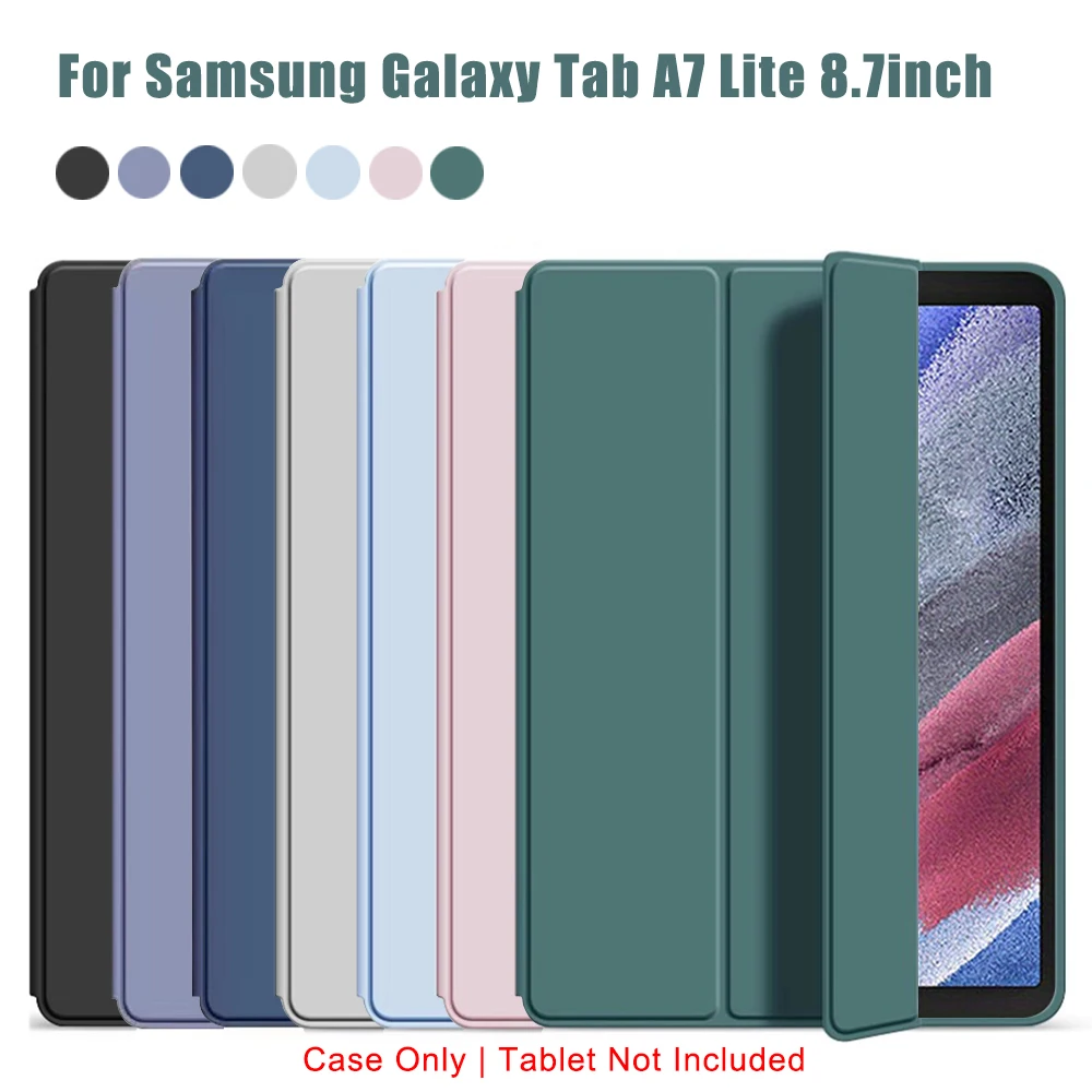 Etui z klapką, składane na trzy części, do Samsung Galaxy Tab A7 Lite 8.7” 2021 SM-T220 SM-T225, magnetyczna… Etui z klapką, składane na trzy części, do Samsung Galaxy Tab A7 Lite 8.7” 2021 SM-T220 SM-T225, magnetyczna…