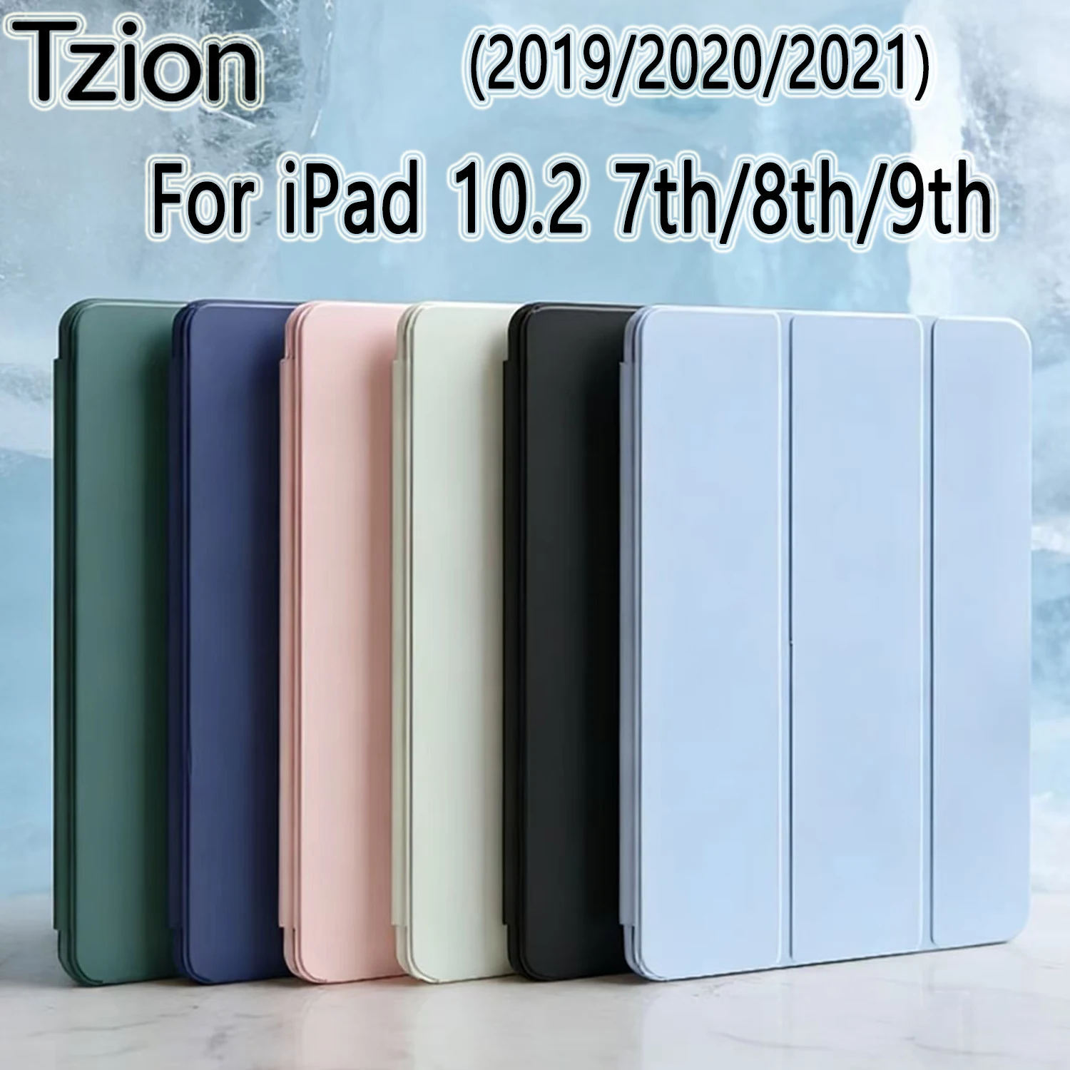 Etui z klapką z PU skóry z magnetycznym stojakiem i funkcją automatycznego budzenia/usypiania do Apple iPad… Etui z klapką z PU skóry z magnetycznym stojakiem i funkcją automatycznego budzenia/usypiania do Apple iPad…