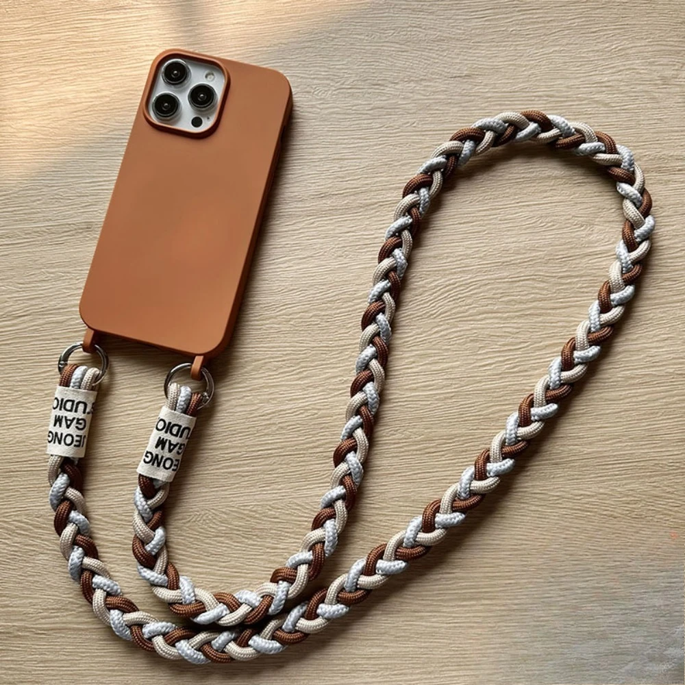 Etui z płynnego silikonu, miękkie, matowe, z paskiem na szyję, do iPhone’a 17 16 15 14 13 11 12 Pro Max Plus…