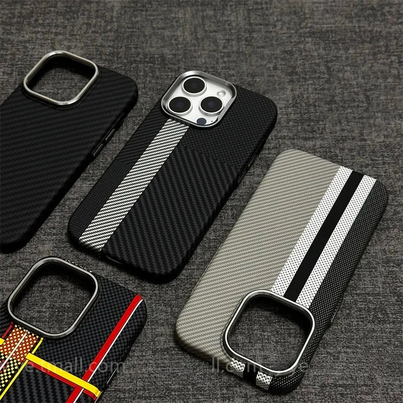 Etui z włókna węglowego z magnetycznym mocowaniem do iPhone 15 Pro Max 16 17 Pro, osłona na telefon, metalowa… Etui z włókna węglowego z magnetycznym mocowaniem do iPhone 15 Pro Max 16 17 Pro, osłona na telefon, metalowa…