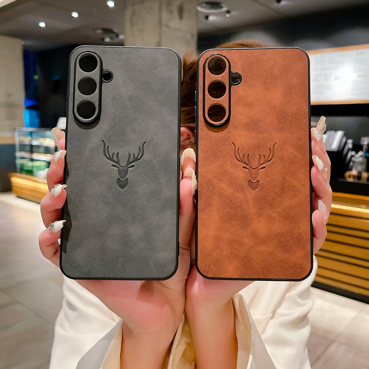 Etui z wytłoczonym jeleniem do Samsung Galaxy S25 Ultra Plus A56 A36 A26 A16 A55 A54 A53 A52S Cover PU Leather… Etui z wytłoczonym jeleniem do Samsung Galaxy S25 Ultra Plus A56 A36 A26 A16 A55 A54 A53 A52S Cover PU Leather…