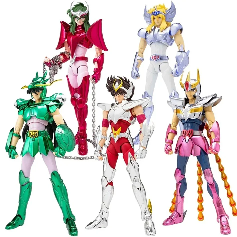 Figurka Anime Phoenix Ikki Hyoga Seiya Shiryu Stojąca Zbroja Model Zabawki dla Dzieci PVC Pudełko Kolekcja na…