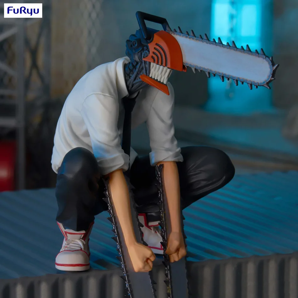 Figurka Chainsaw Man Denji Anime 14cm Stoper do Nudli Denji/Power Figurka Akcji Model Zabawki na Prezent…
