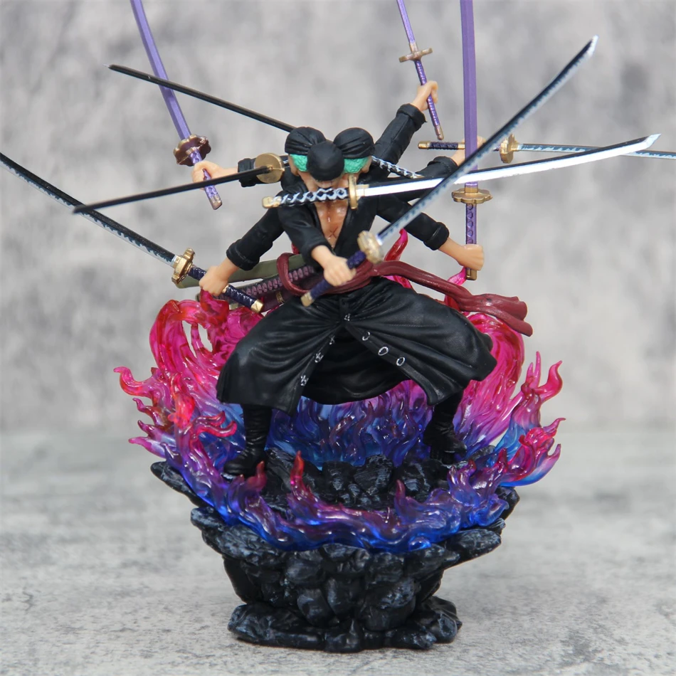 Figurka One Piece Zoro 14cm Figurka Anime Asura Roronoa Zoro Statua Figurka Kolekcjonerska Model Zabawka dla…