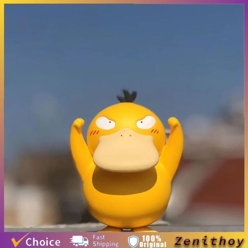 Figurka Pokemon Psyduck Anime Gadżet Urocza Kaczka Ręcznie Robiony Model Dekoracja na Biurko Ozdoba…