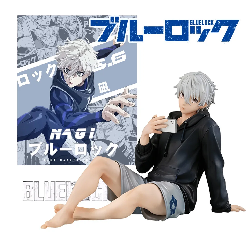 Figurki BLUE LOCK Nagi Seishiro dostępne od ręki, figurka anime siedząca, model kolekcjonerski z PVC, zabawki… Figurki BLUE LOCK Nagi Seishiro dostępne od ręki, figurka anime siedząca, model kolekcjonerski z PVC, zabawki…