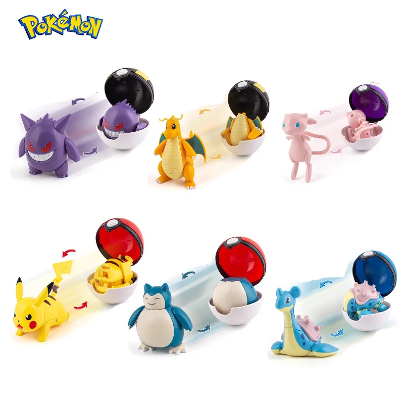 Figurki Pokemon zabawki Anime akcji Pikachu Dragonite Gengar Mew Snorlax Gyarados Lapras Poke ball Lunala… Figurki Pokemon zabawki Anime akcji Pikachu Dragonite Gengar Mew Snorlax Gyarados Lapras Poke ball Lunala…