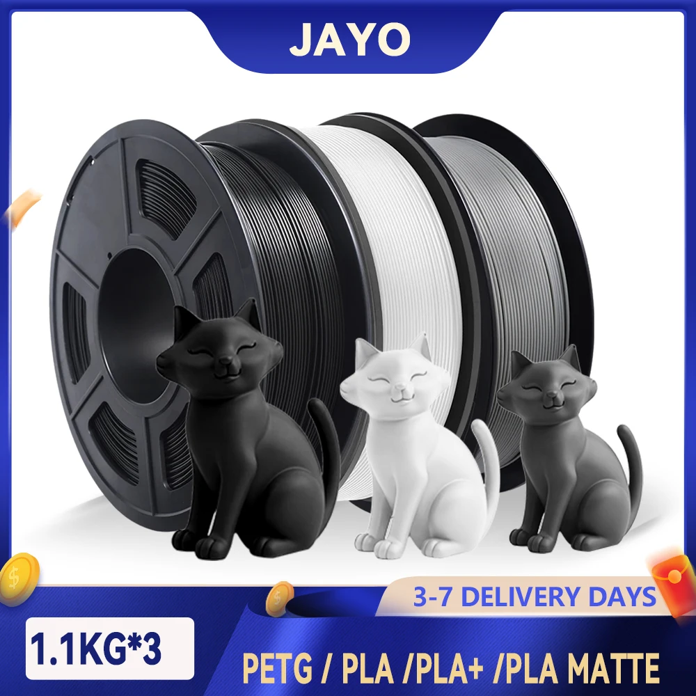 Filament do drukarek 3D JAYO 3D PETG / PLA Plus / PLA Matte 1.75mm, wysoka prędkość druku, szybki PETG do… Filament do drukarek 3D JAYO 3D PETG / PLA Plus / PLA Matte 1.75mm, wysoka prędkość druku, szybki PETG do…