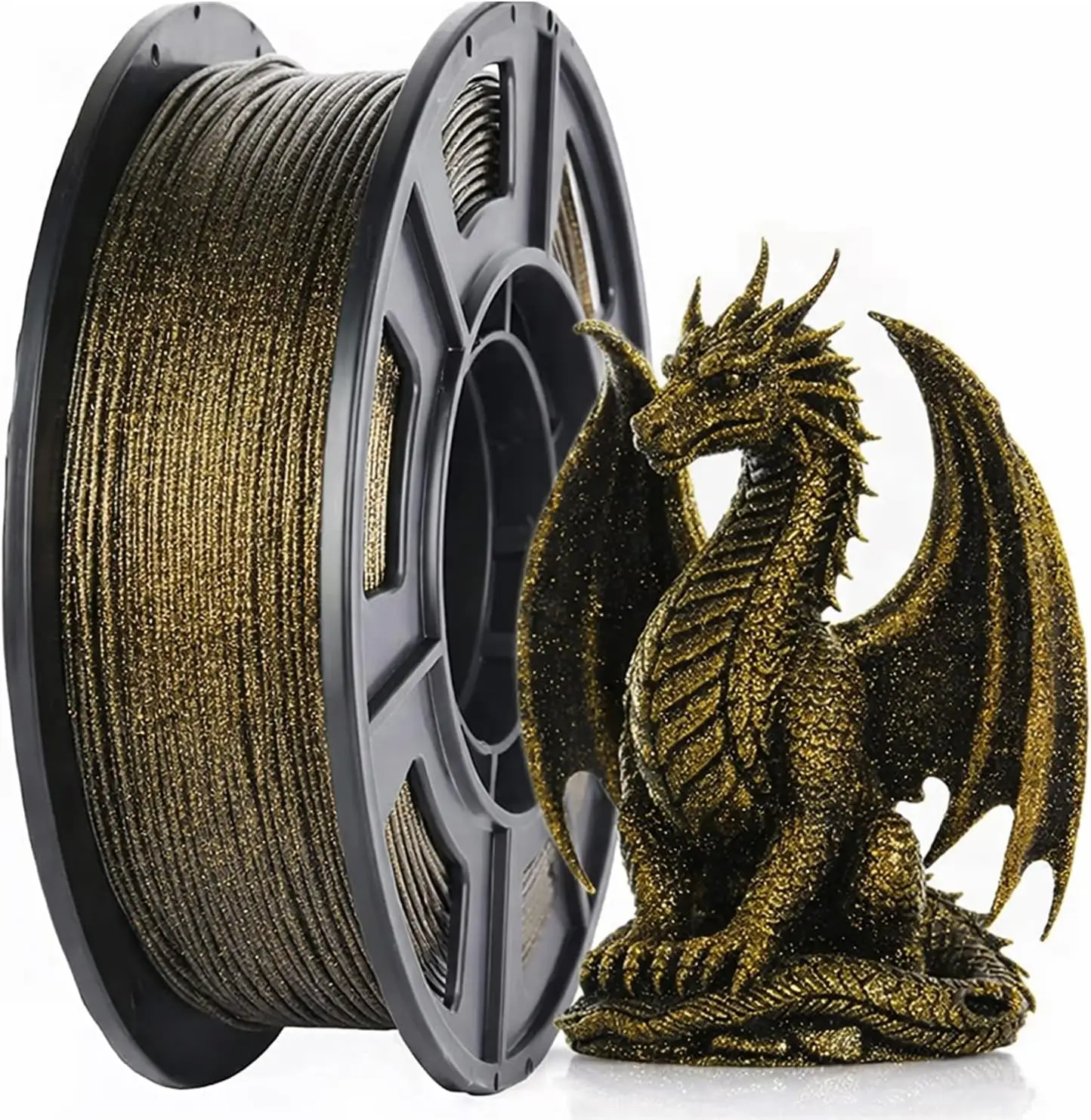 Filament do drukarki 3D Galaxy Glitter PLA, filament do druku 3D 1.75mm, czarny brokatowy złoty, 250g/500g… Filament do drukarki 3D Galaxy Glitter PLA, filament do druku 3D 1.75mm, czarny brokatowy złoty, 250g/500g…
