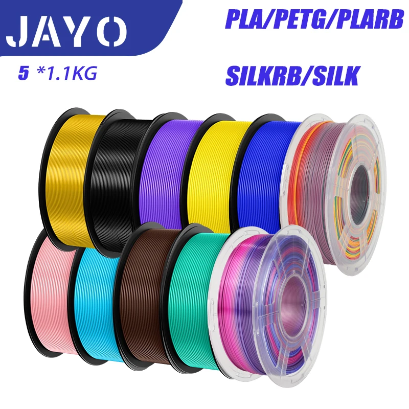 Filament do drukarki 3D JAYO PETG PLA HSMPETG PLA PLUS 1.75mm 5 rolek Materiały do druku 3D 100% bez… Filament do drukarki 3D JAYO PETG PLA HSMPETG PLA PLUS 1.75mm 5 rolek Materiały do druku 3D 100% bez…