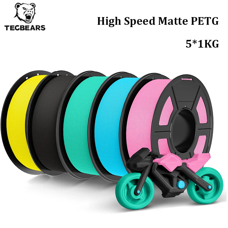Filament do drukarki 3D TECBEARS 5KG High Speed Matte PETG 1.75mm, szybki, matowy efekt, prędkość druku… Filament do drukarki 3D TECBEARS 5KG High Speed Matte PETG 1.75mm, szybki, matowy efekt, prędkość druku…