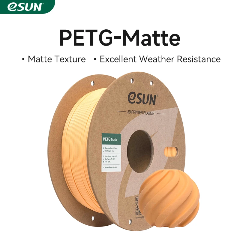Filament ESUN PETG Matowy PETG 1KG 1.75MM do Bambu Lab Ulepszony PETG-Matowy Filament o Wysokiej Wytrzymałości… Filament ESUN PETG Matowy PETG 1KG 1.75MM do Bambu Lab Ulepszony PETG-Matowy Filament o Wysokiej Wytrzymałości…