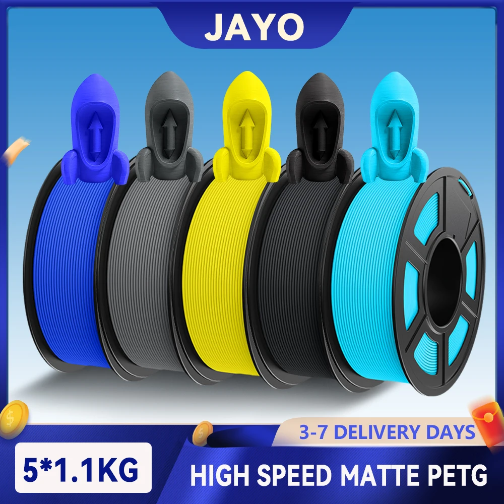 Filament PETG JAYO 5.5KG 3D High Speed Matte 1.75mm, prędkość druku 30mm/s – 600mm/s, wysoka prędkość… Filament PETG JAYO 5.5KG 3D High Speed Matte 1.75mm, prędkość druku 30mm/s – 600mm/s, wysoka prędkość…