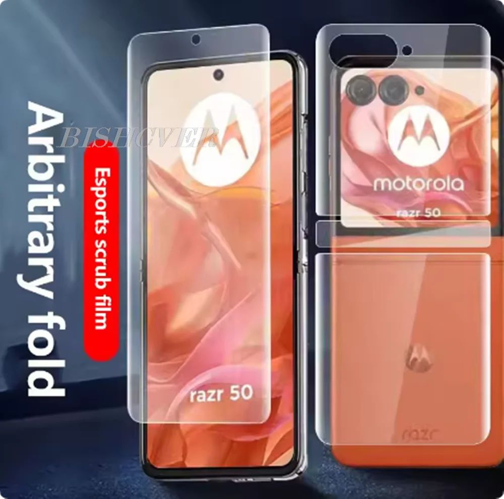 Folia hydrożelowa 3w1 HD na ekran do Motorola Razr 60 50 Ultra 40 2022 50Ultra Razr40 Plus, ochraniacz ekranu