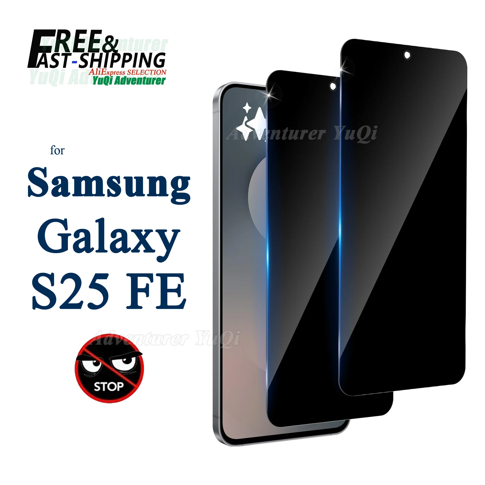 Folia Ochronna Anti-Spy do Samsung Galaxy S25 FE Fans Edition, Prywatność, Szkło Hartowane 9H, Odporna na…