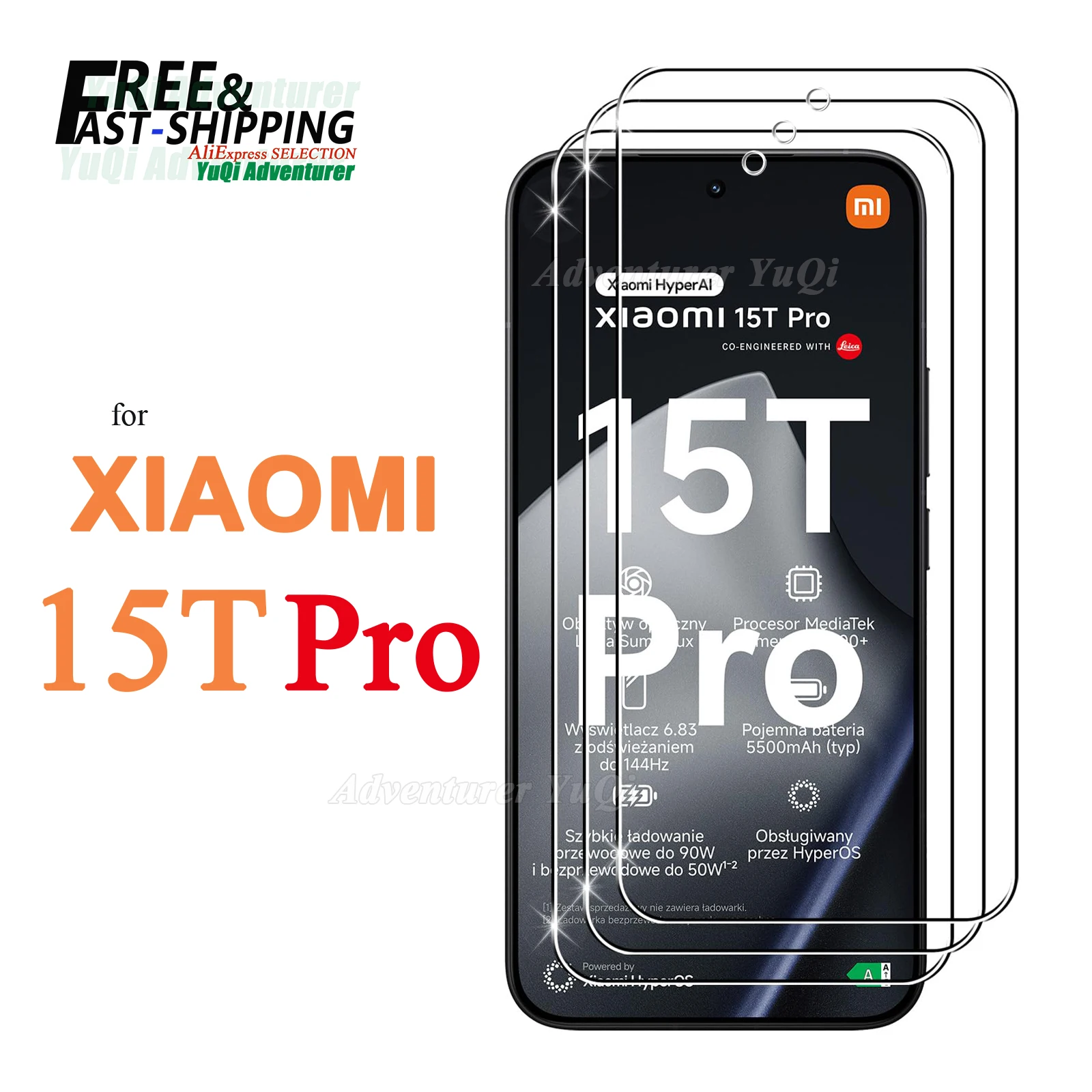 Folia Ochronna na Ekran do Xiaomi 15T Pro Szkło Hartowane HD 9H Przezroczyste Odporne na Zarysowania… Folia Ochronna na Ekran do Xiaomi 15T Pro Szkło Hartowane HD 9H Przezroczyste Odporne na Zarysowania…