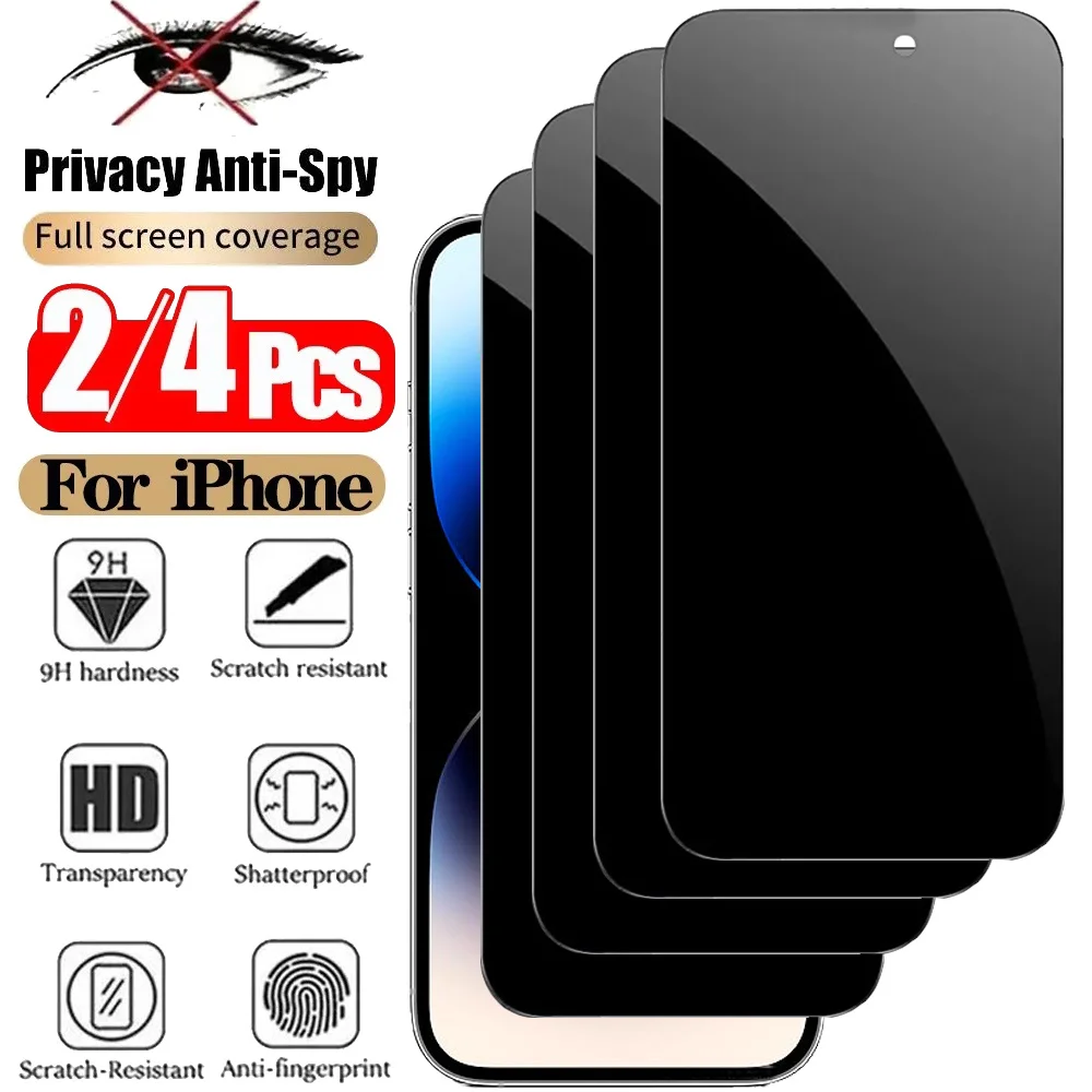 Folia ochronna na ekran iPhone 17 Pro Max z ochroną prywatności, szkło antyszpiegowskie do iPhone 16 15 14 13…