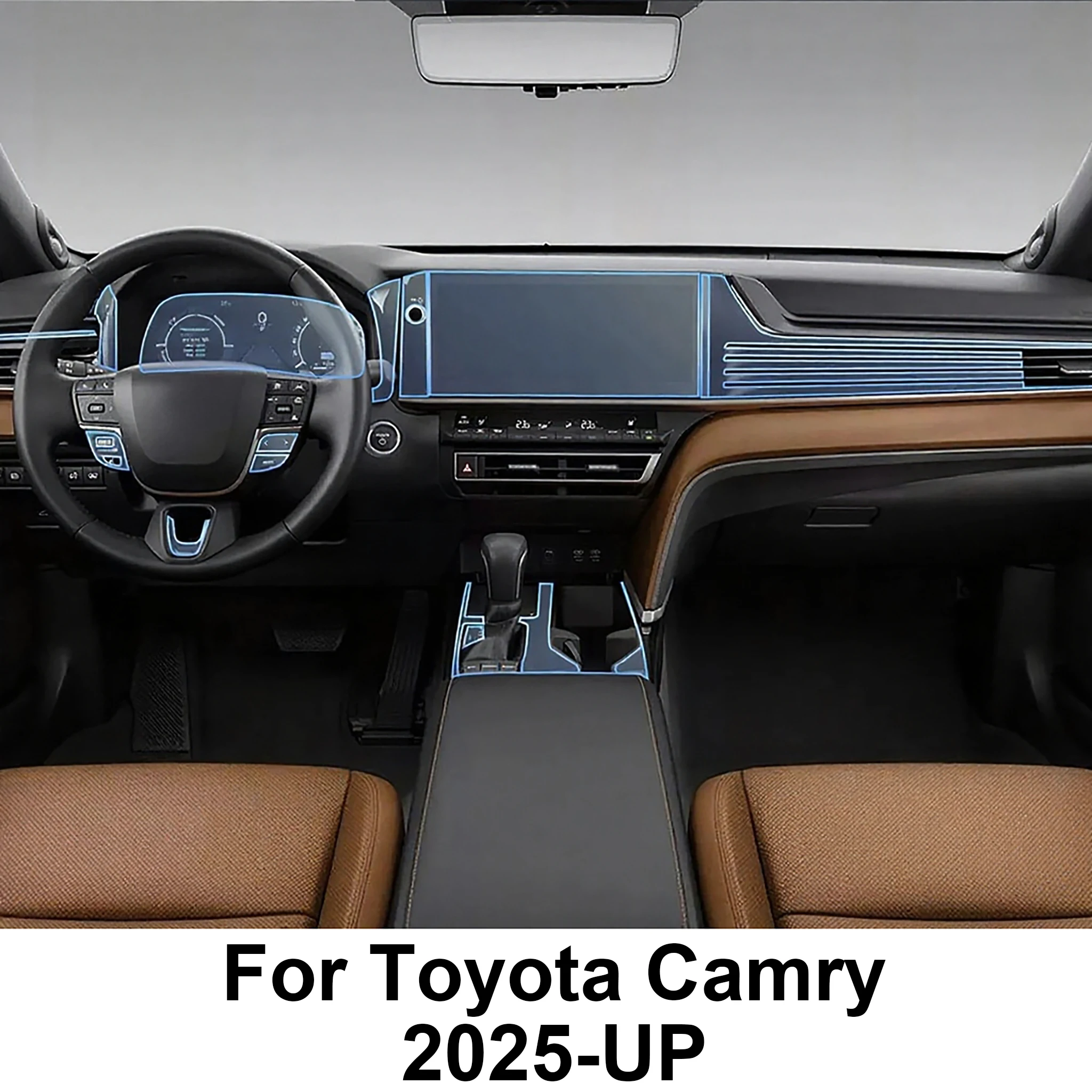 Folia ochronna TPU na konsolę środkową do Toyota Camry XV80 2025-2026, przezroczysta, PPF, ochraniacz ekranu…