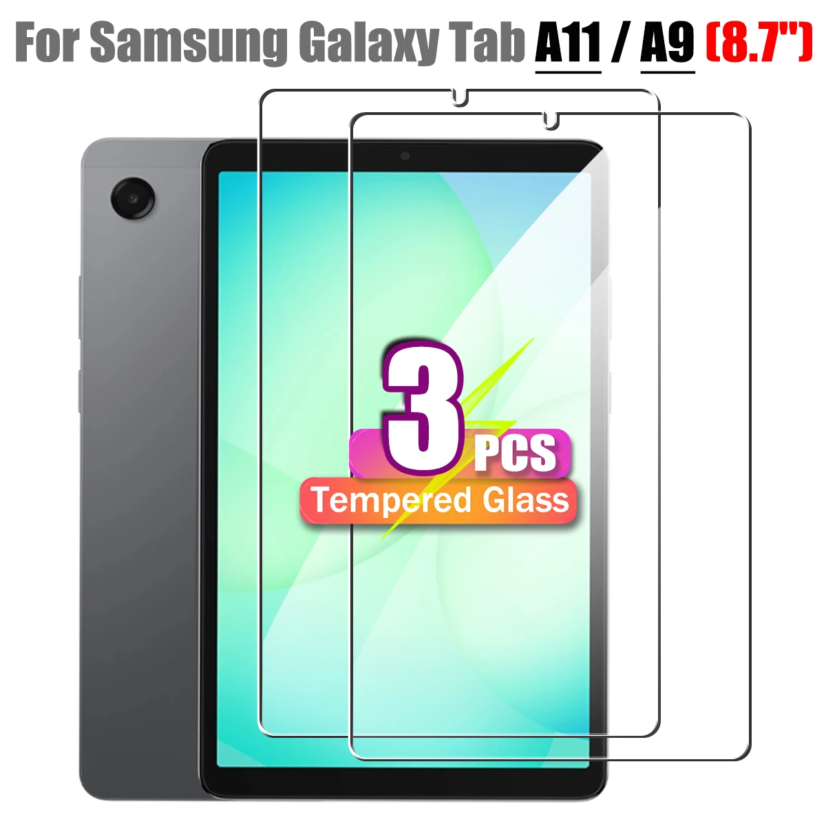Folia ze szkła hartowanego na tablet 8,7 cala do Samsung Galaxy Tab A11 / A9 (8,7 cala) 2025 / 2023 HD… Folia ze szkła hartowanego na tablet 8,7 cala do Samsung Galaxy Tab A11 / A9 (8,7 cala) 2025 / 2023 HD…