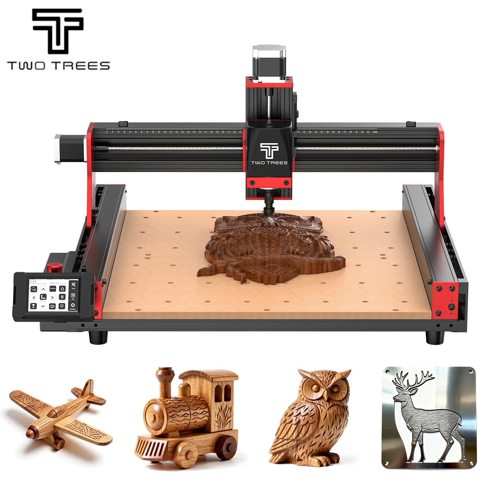 Frezarka CNC TwoTrees TTC450 PRO z laserowym grawerowaniem i cięciem do drewna i akrylu, szybki montaż… Frezarka CNC TwoTrees TTC450 PRO z laserowym grawerowaniem i cięciem do drewna i akrylu, szybki montaż…