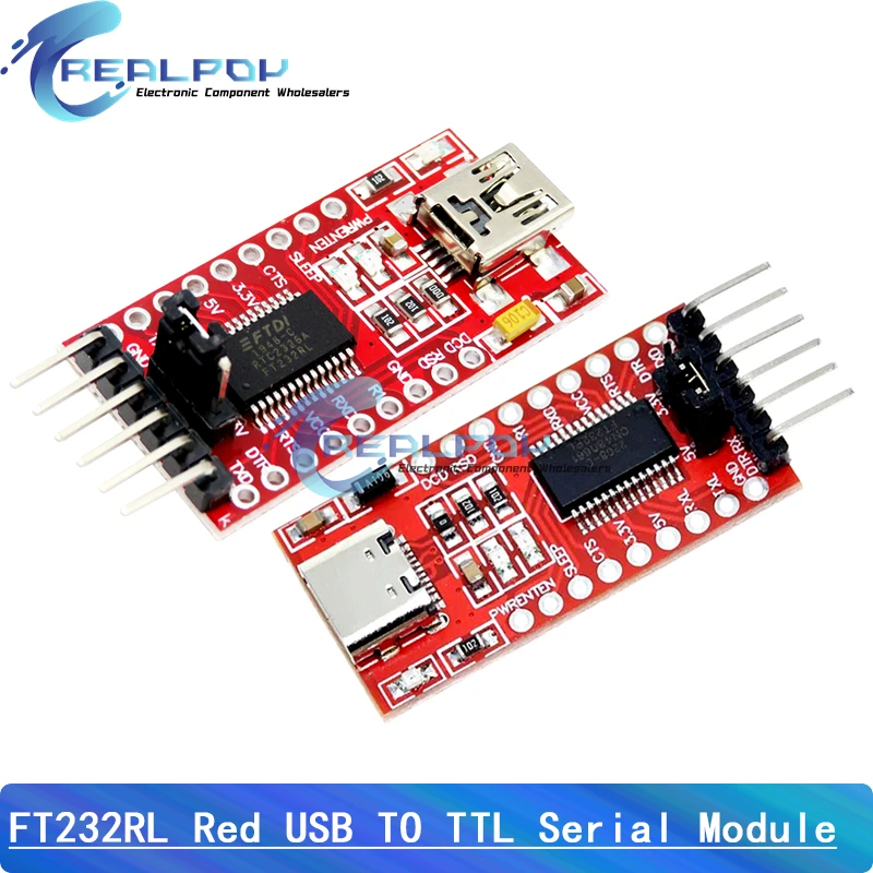 FT232RL FT232 FTDI USB 3.3V 5.5V do TTL Moduł adaptera szeregowego dla Arduino FT232 Pro Mini Port USB TO TTL… FT232RL FT232 FTDI USB 3.3V 5.5V do TTL Moduł adaptera szeregowego dla Arduino FT232 Pro Mini Port USB TO TTL…