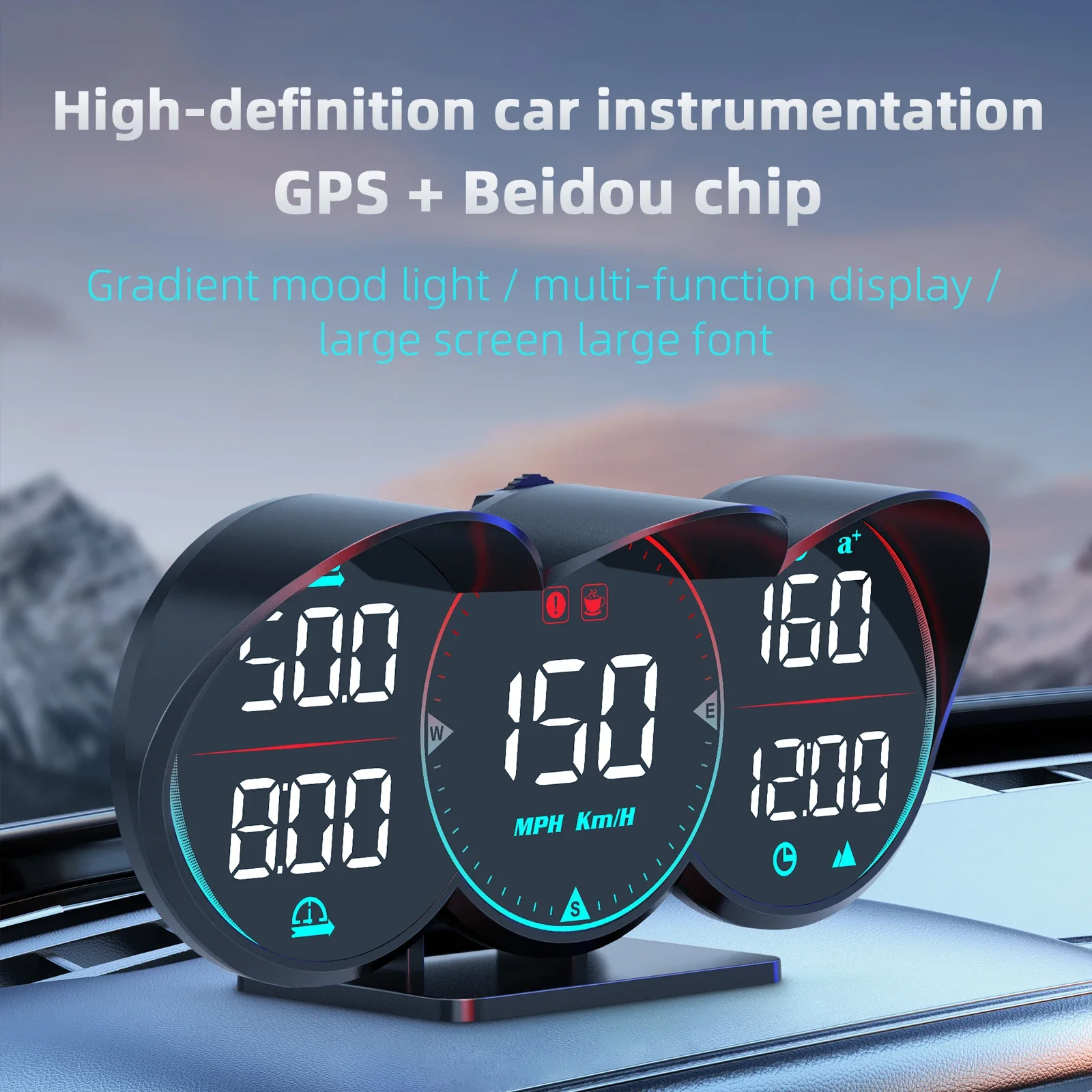 G17 cyfrowy prędkościomierz GPS uniwersalny wyświetlacz LCD do samochodu z prędkością MPH / KM/H dla kompasu… G17 cyfrowy prędkościomierz GPS uniwersalny wyświetlacz LCD do samochodu z prędkością MPH / KM/H dla kompasu…