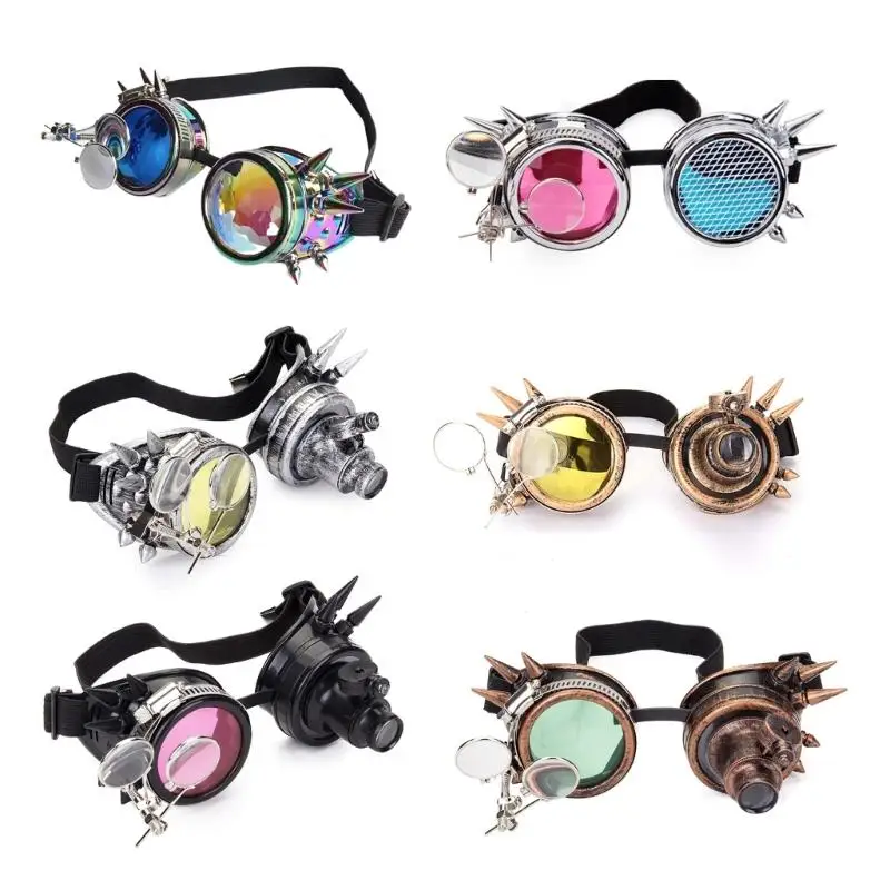 Gogle Steampunk na imprezę Raves Raves Okulary Halloween Festiwal Raves Gogle Vintage gotyckie okulary Gogle Steampunk na imprezę Raves Raves Okulary Halloween Festiwal Raves Gogle Vintage gotyckie okulary
