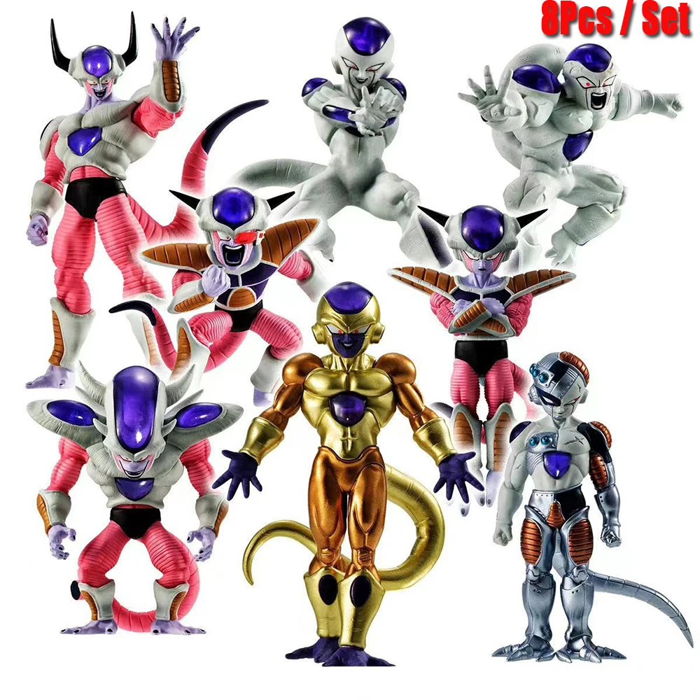 Gorąca 8 szt. Dragon Ball Z Frieza figurki Anime figurka Pvc statua lalka Model kolekcja zabawki dekoracyjne Gorąca 8 szt. Dragon Ball Z Frieza figurki Anime figurka Pvc statua lalka Model kolekcja zabawki dekoracyjne