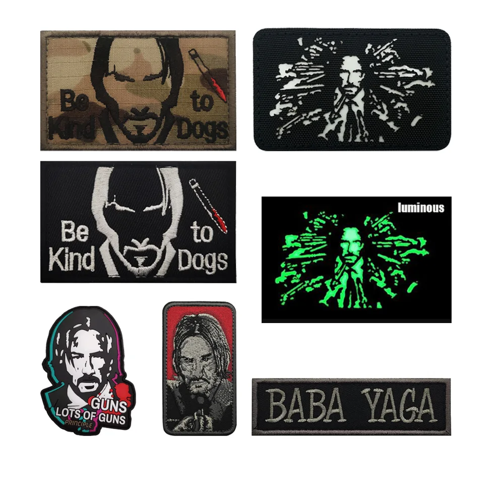 Gorąco sprzedająca się gumowa naszywka PVC BABA YAGA John Wick Reeves Haftowany plecak z haczykiem i pętelką… Gorąco sprzedająca się gumowa naszywka PVC BABA YAGA John Wick Reeves Haftowany plecak z haczykiem i pętelką…