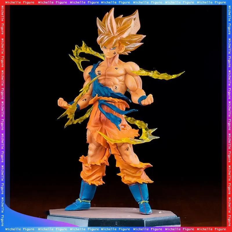 Gorący Anime Dragon Ball syn Goku Super Saiyan figurka 17cm/6,69 cala Goku DBZ Model postaci prezenty…