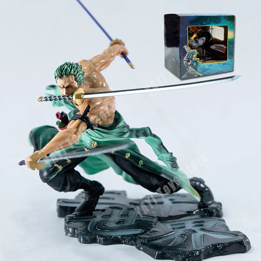 Gorący jednoczęściowy 10cm Anime figurka GK Roronoa Zoro trzy-ostrze Sa-maksymalna Manga Anime posąg kolekcja… Gorący jednoczęściowy 10cm Anime figurka GK Roronoa Zoro trzy-ostrze Sa-maksymalna Manga Anime posąg kolekcja…