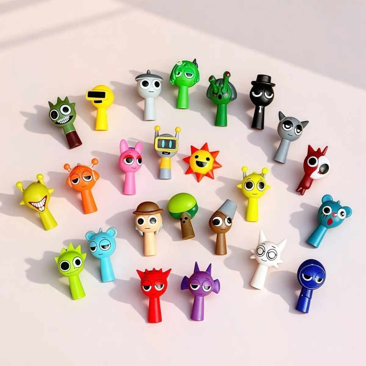 Gorący zestaw 24 szt. Mini Figurki Sprunki, Zabawka Figurka Akcji z Filmu Animowanego Sprunki Wenda, Model…