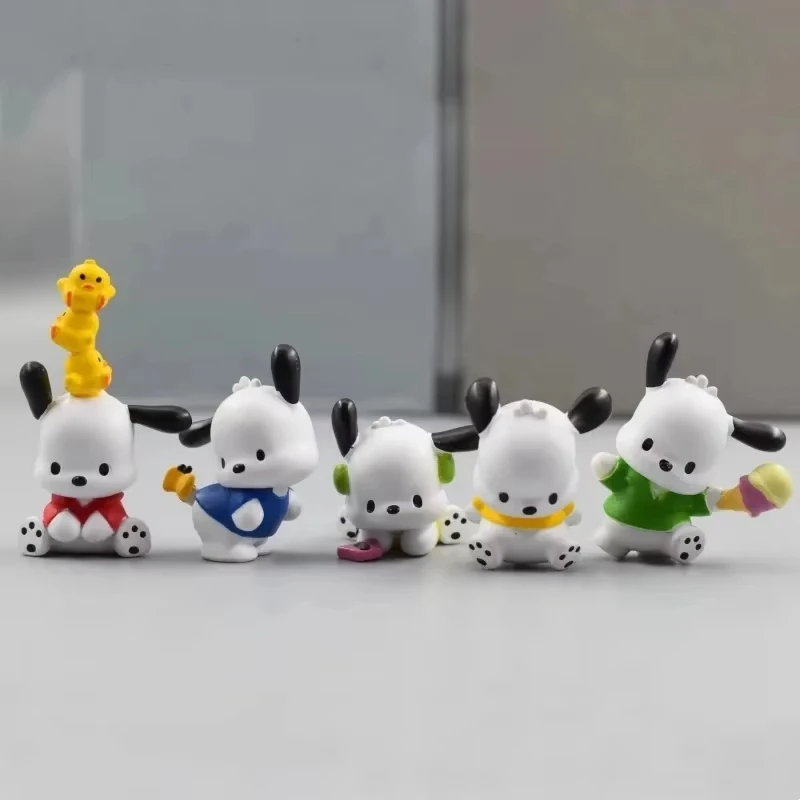 Gorący zestaw 5 figurek Sanrio Anime 3-4cm Kawaii Pochacco Melody, akcesoria, zabawki dla dzieci, figurki… Gorący zestaw 5 figurek Sanrio Anime 3-4cm Kawaii Pochacco Melody, akcesoria, zabawki dla dzieci, figurki…