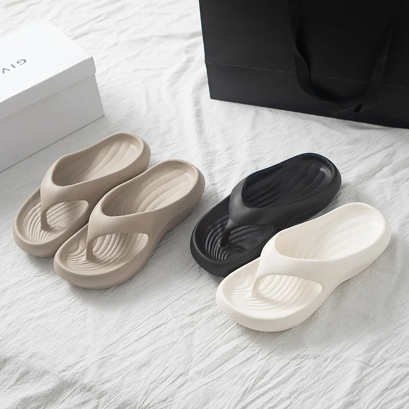 Grube klapki na platformie EVA dla kobiet 2025 Summer Clip Toe Non Slip Beach Sandals Woman Wygodne kapcie z… Grube klapki na platformie EVA dla kobiet 2025 Summer Clip Toe Non Slip Beach Sandals Woman Wygodne kapcie z…