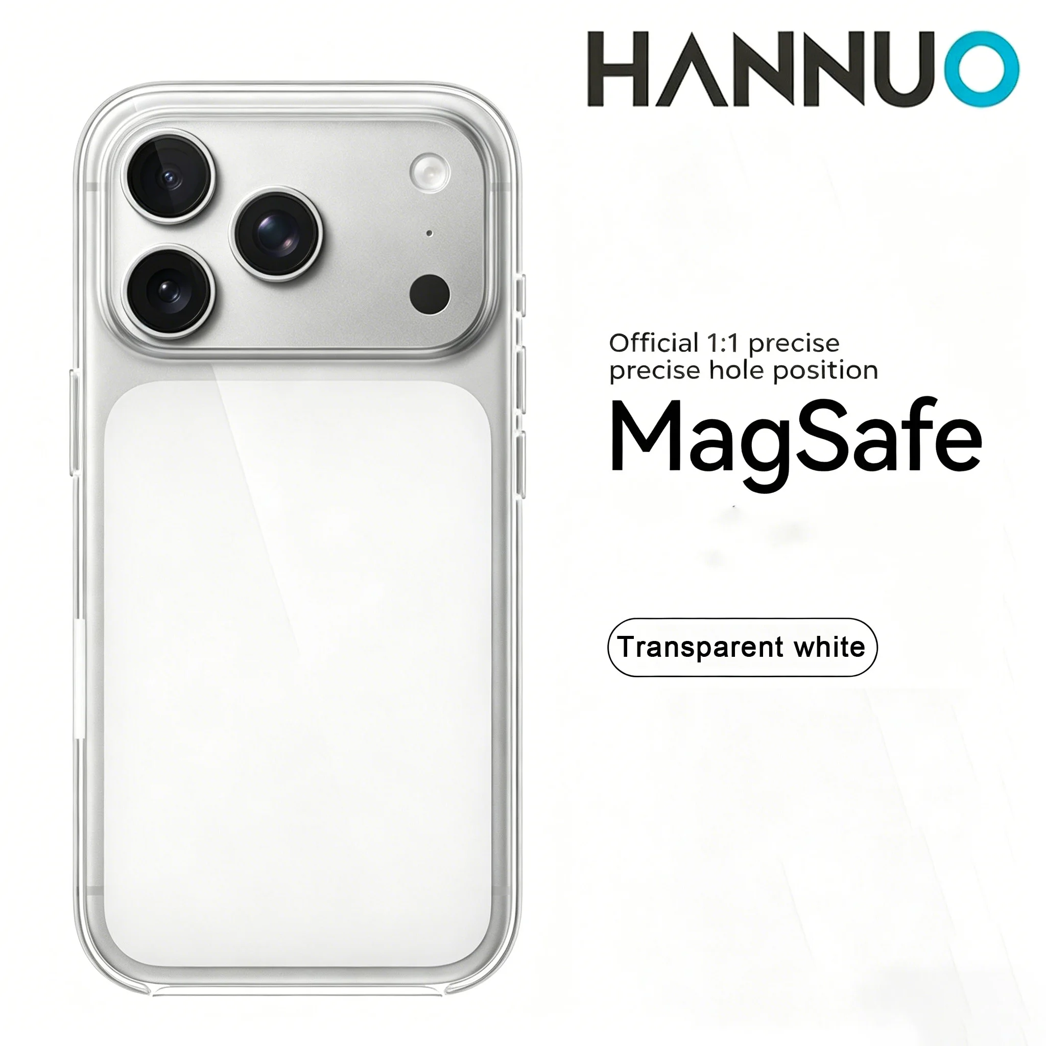 HANNUO Magnetyczne etui na iPhone 17 Pro MAX, odporne na wstrząsy, kompatybilne z ładowarkami bezprzewodowymi…