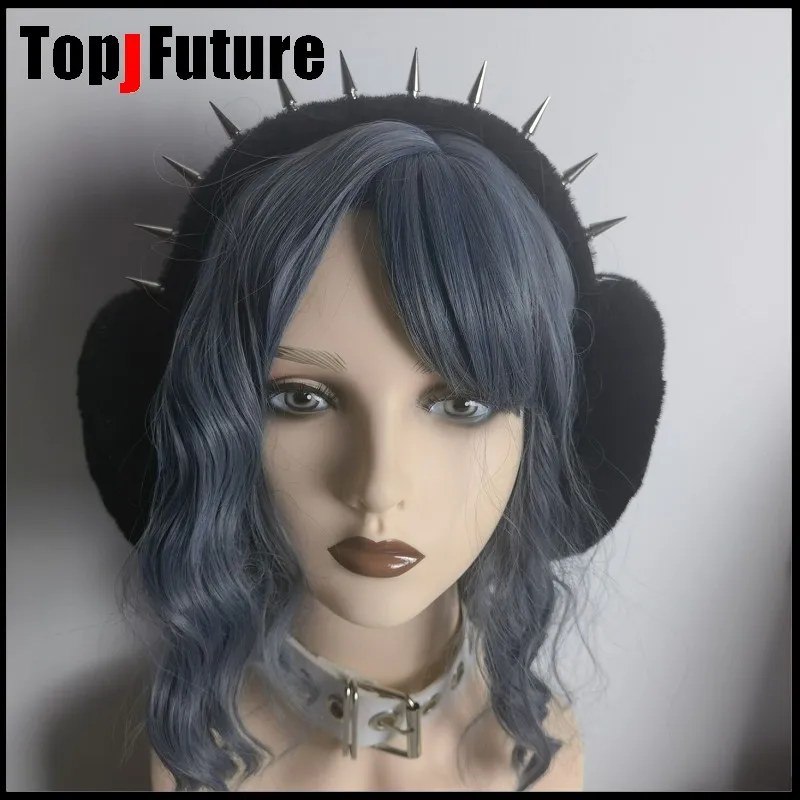 Harajuku Punk dziewczyna kobiety pluszowe Spike naklejki ciepłe nauszniki Gothic kobiet Lolita cieplej Muff… Harajuku Punk dziewczyna kobiety pluszowe Spike naklejki ciepłe nauszniki Gothic kobiet Lolita cieplej Muff…