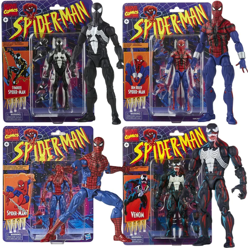 Hasbro Spider Man 2099 Miguel O Hara legends Venom Deadpool Figurka akcji Zabawki Zmień twarz Statuetka Model… Hasbro Spider Man 2099 Miguel O Hara legends Venom Deadpool Figurka akcji Zabawki Zmień twarz Statuetka Model…