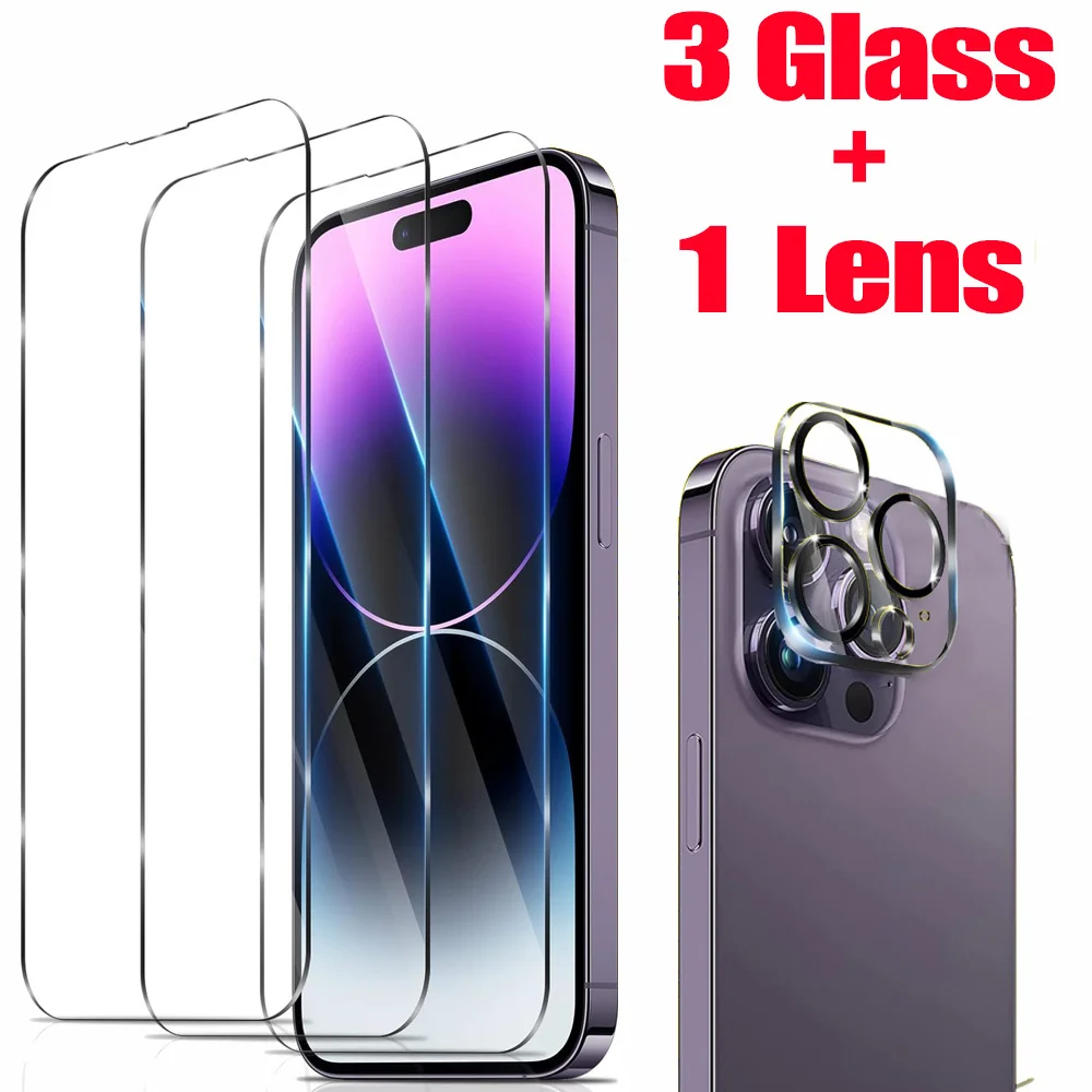 HD Ochrona ekranu dla iPhone 16 15 17 14 13 12 11 Pro Max szkło hartowane iPhone15 Pro folia na obiektyw…