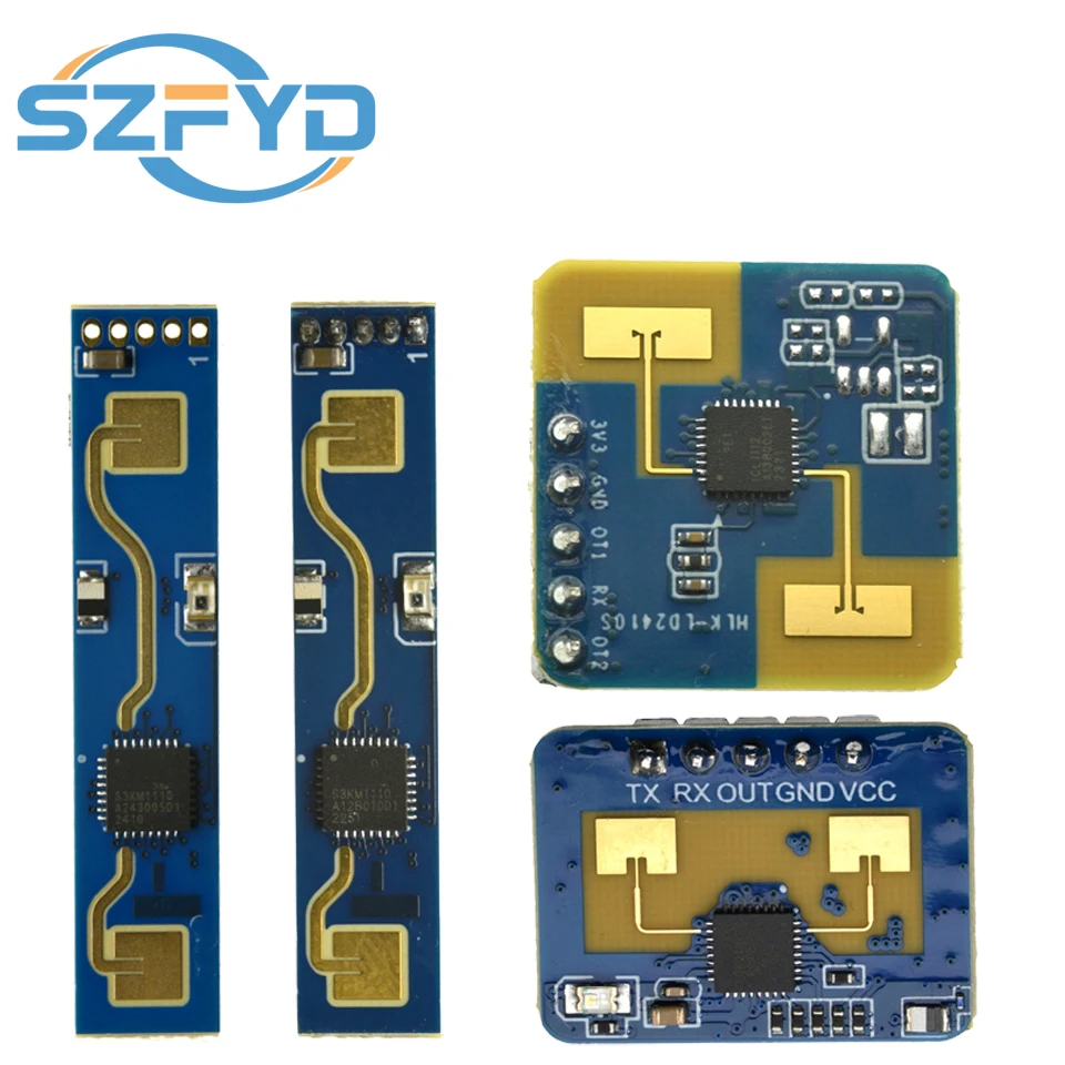 HLK-LD2410 5V Mini moduł radarowy czujnika stanu obecności człowieka o wysokiej czułości 24 GHz HLK-LD2410 5V Mini moduł radarowy czujnika stanu obecności człowieka o wysokiej czułości 24 GHz