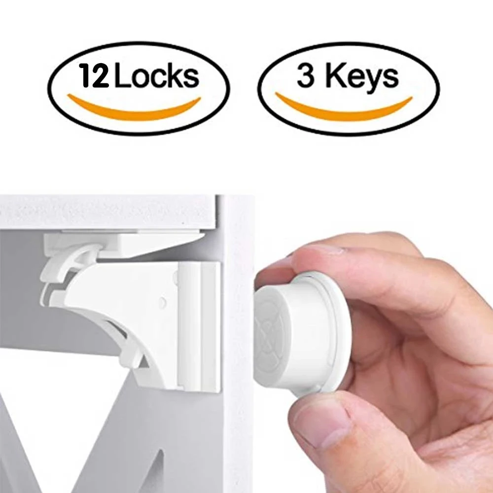 HONTUSEC Kids Security Baby Lock Magnetyczna blokada dziecięca Blokada drzwi do szuflady szafki Blokada…