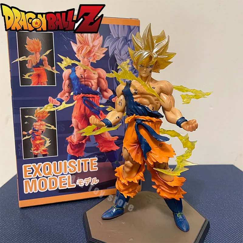 Hot Dragon Ball Son Goku Super Saiyan Anime rysunek 16cm Goku DBZ Model postaci prezenty kolekcjonerskie… Hot Dragon Ball Son Goku Super Saiyan Anime rysunek 16cm Goku DBZ Model postaci prezenty kolekcjonerskie…